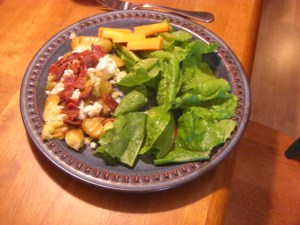 The carrots are from the CSA box, and the lettuce is from our garden.