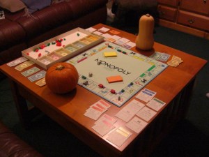 monopoly (11) Squash and Pumpkin play Monopoly.