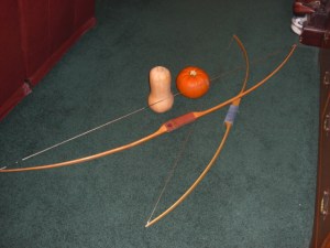 Squash and Pumpkin prepare to repel the Orc invasion.