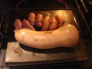 butternut squash sweet potatoes nursing litter